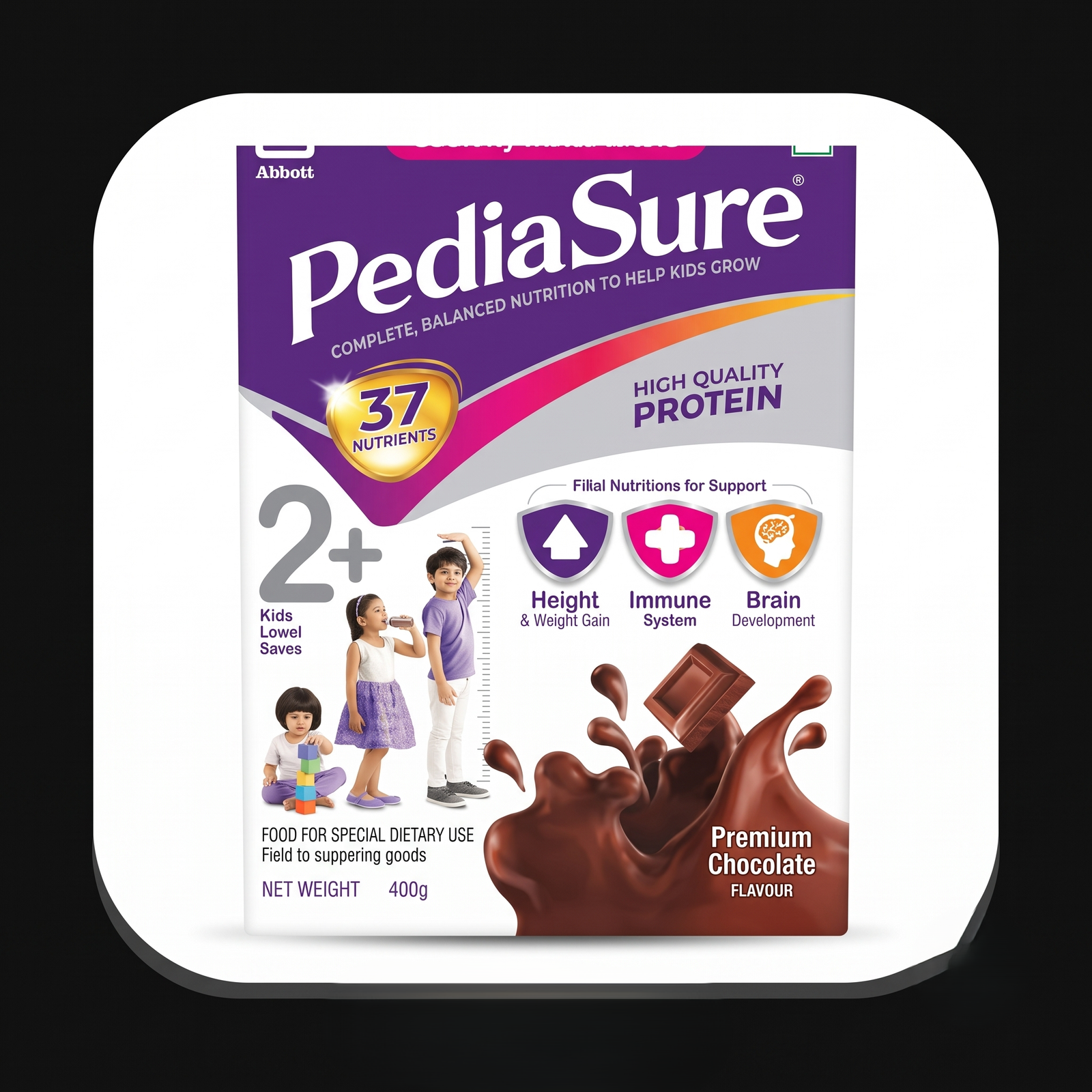 Pediasure Chocolate 400g Refill Pack Health Drink Powder - JKM Pharmacy Store